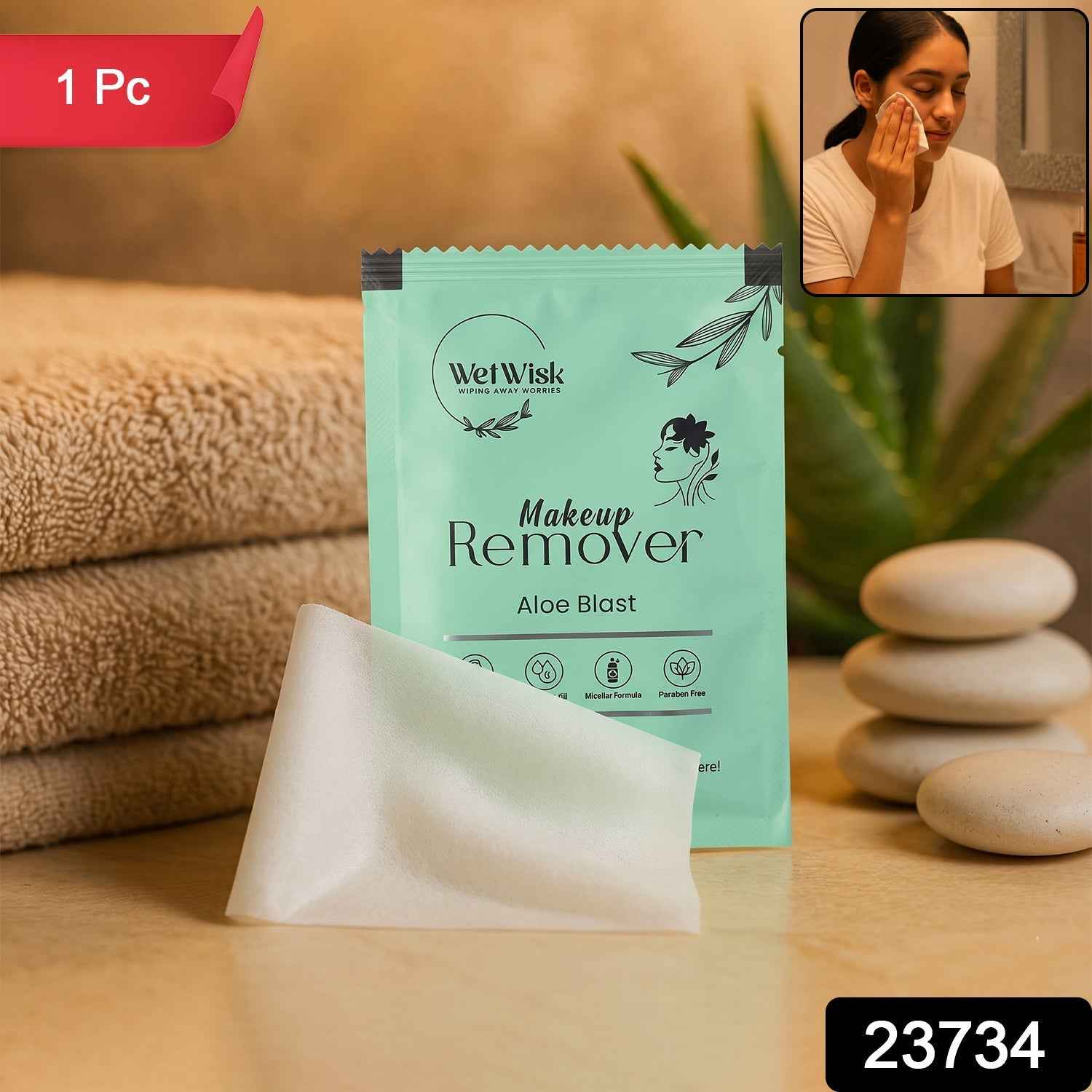 Makeup Remover Wet Wipes Ð Gentle & Travel-Friendly Facial Cleansing