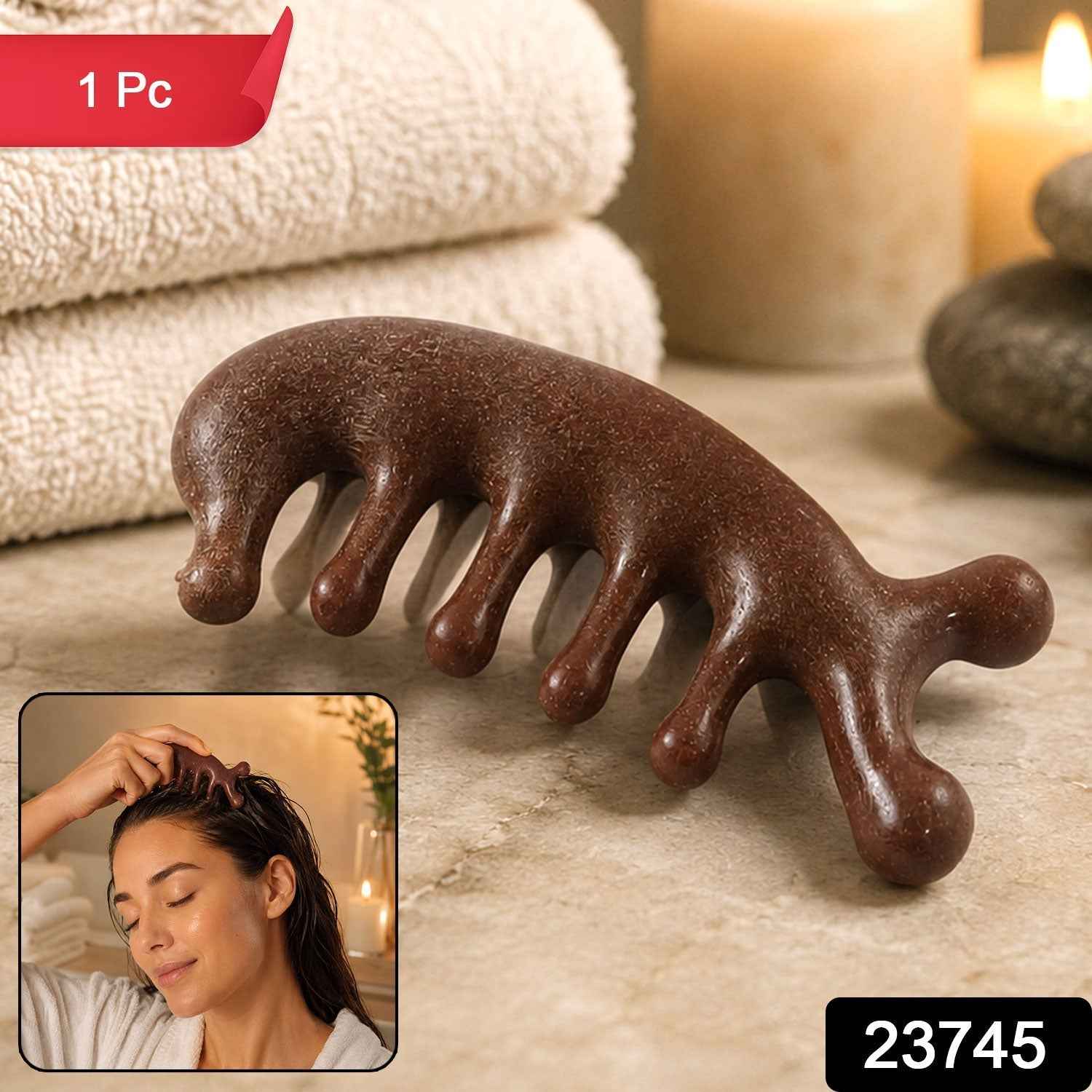 Wooden Scalp Massager Comb Ð Promotes Hair Growth & Relaxation