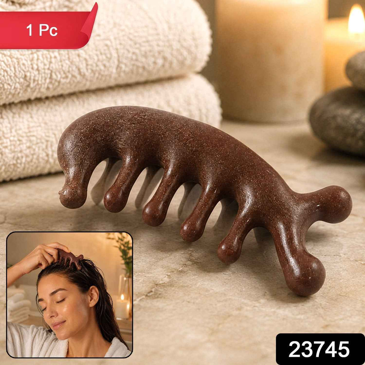 Wooden Scalp Massager Comb Ð Promotes Hair Growth & Relaxation