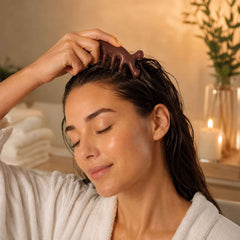 Wooden Scalp Massager Comb Ð Promotes Hair Growth & Relaxation