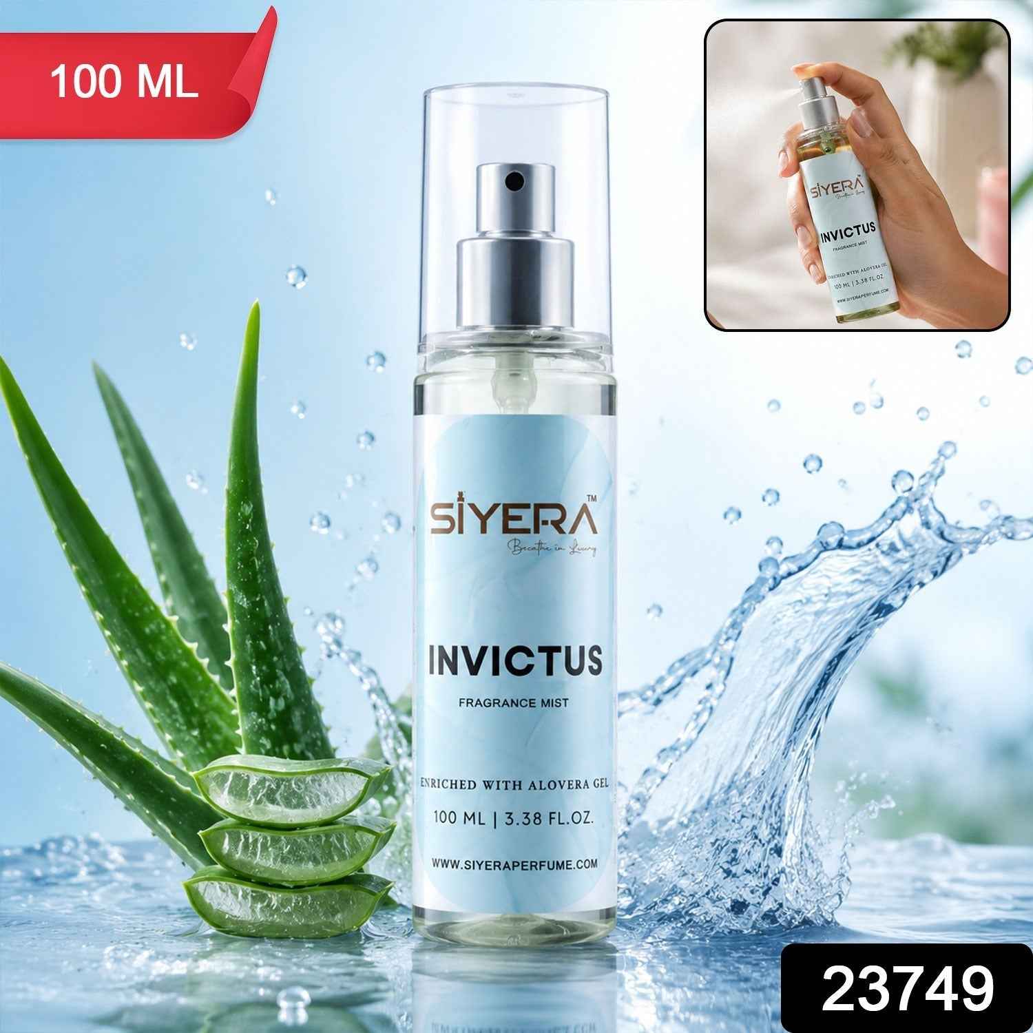 Siyera Invictus Fragrance Mist Ð Long-lasting Refreshing Spray