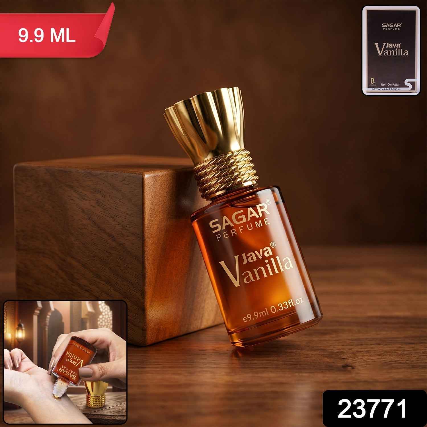 Unisex Vanilla Perfume Oil Ð Long Lasting Alcohol-Free Fragrance