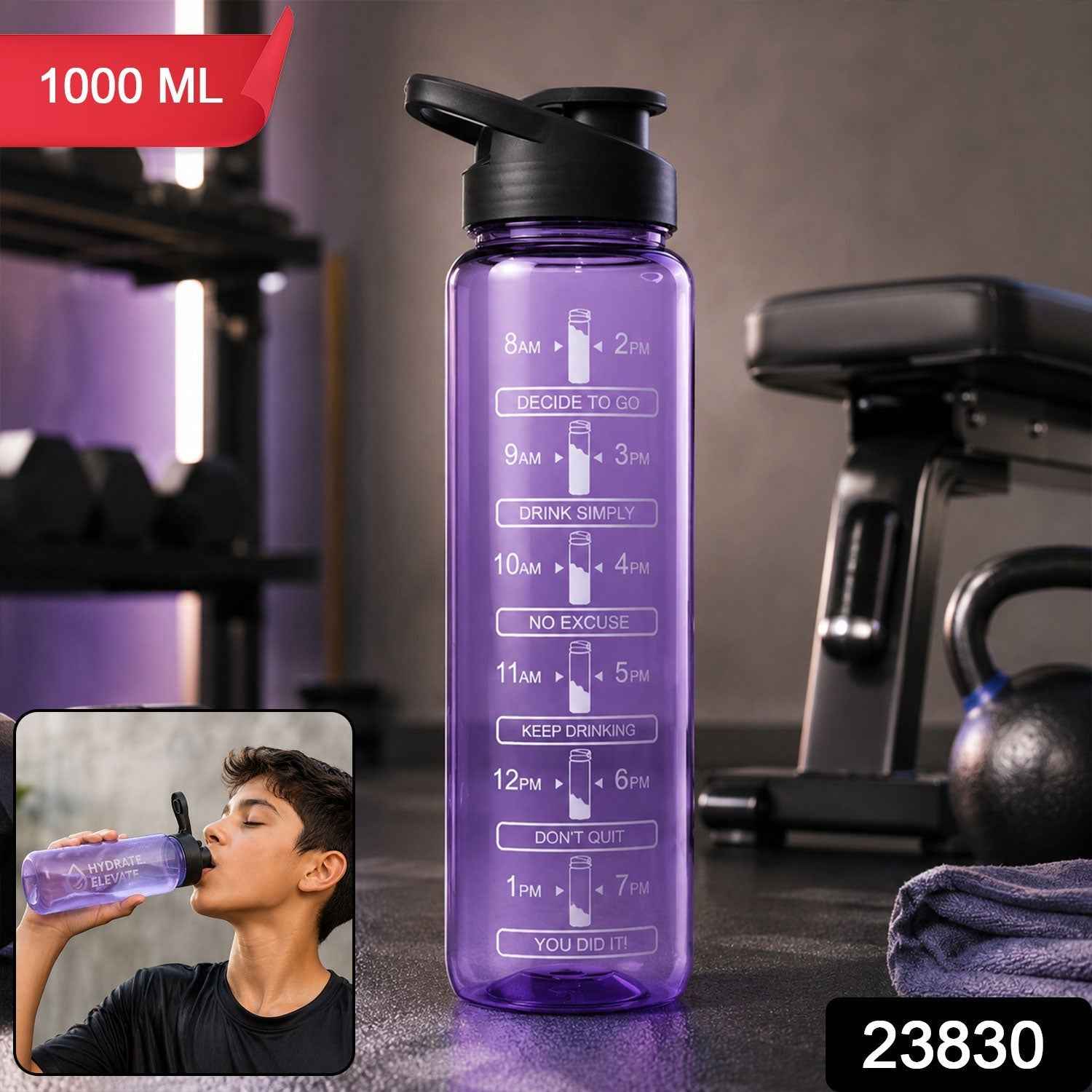 Motivational Water Bottle Ð Track Your Hydration Effortlessly