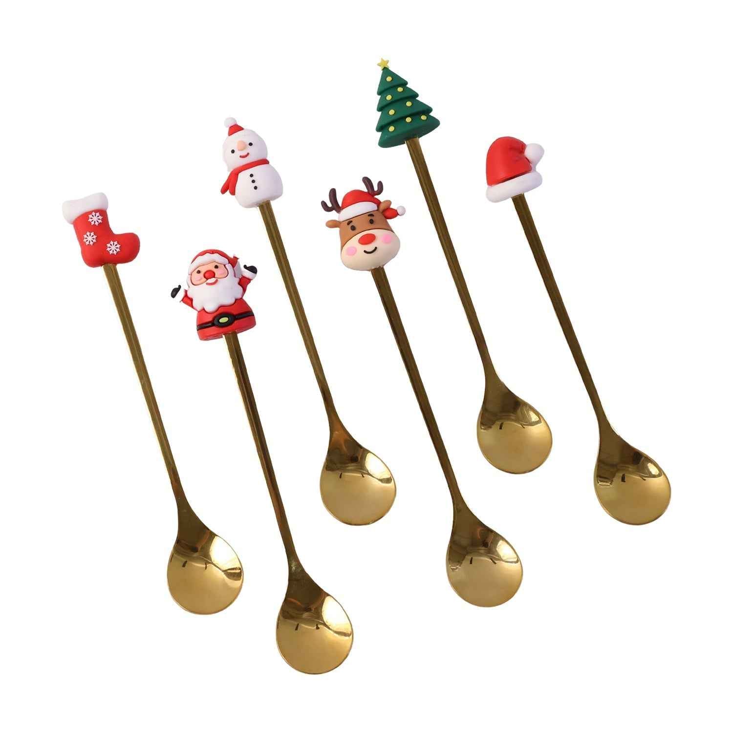 Golden Cartoon Spoon Set Ð Stylish & Durable Tableware