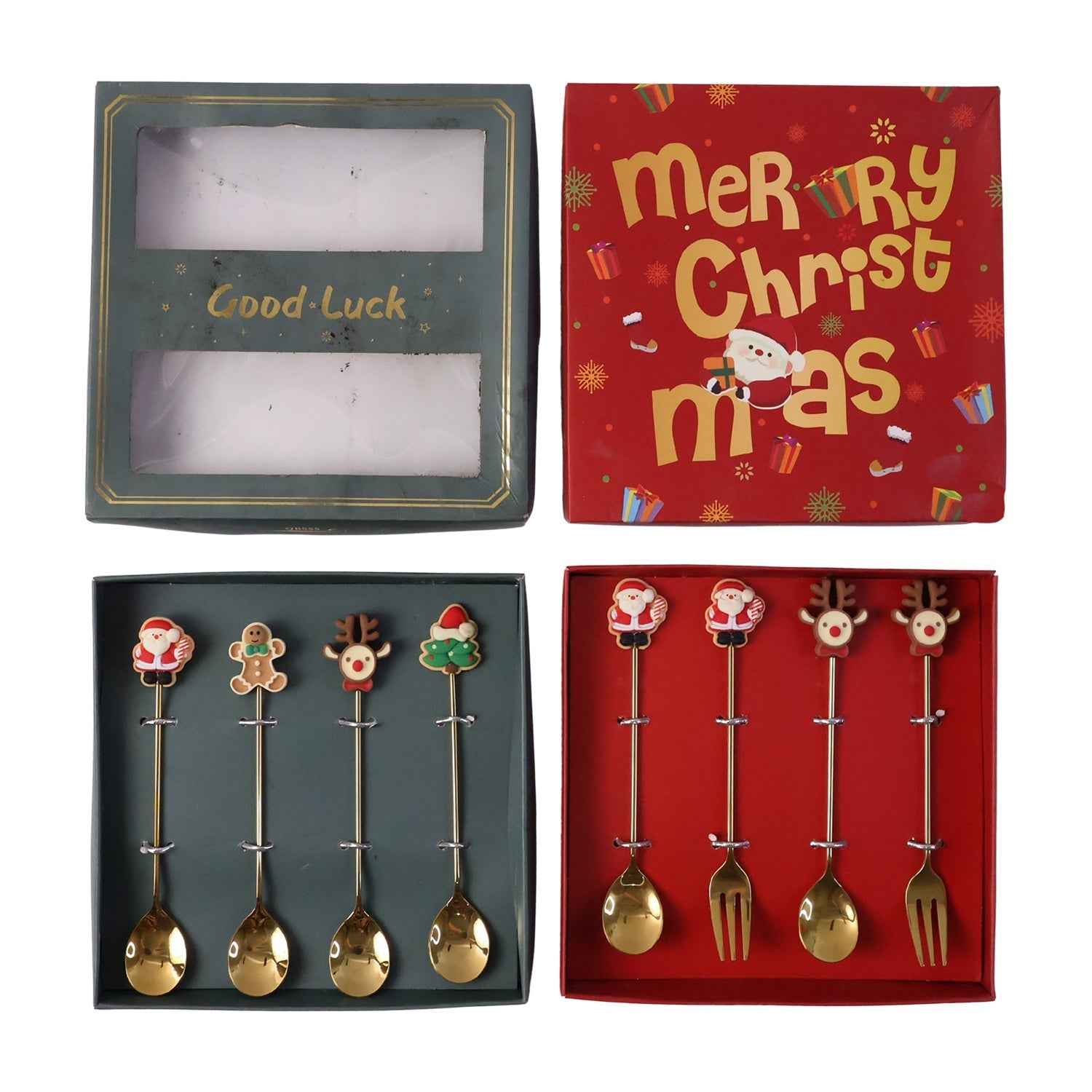 Mix Golden Cartoon Spoon Set Ð Stylish & Durable Tableware