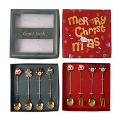 Mix Golden Cartoon Spoon Set Ð Stylish & Durable Tableware