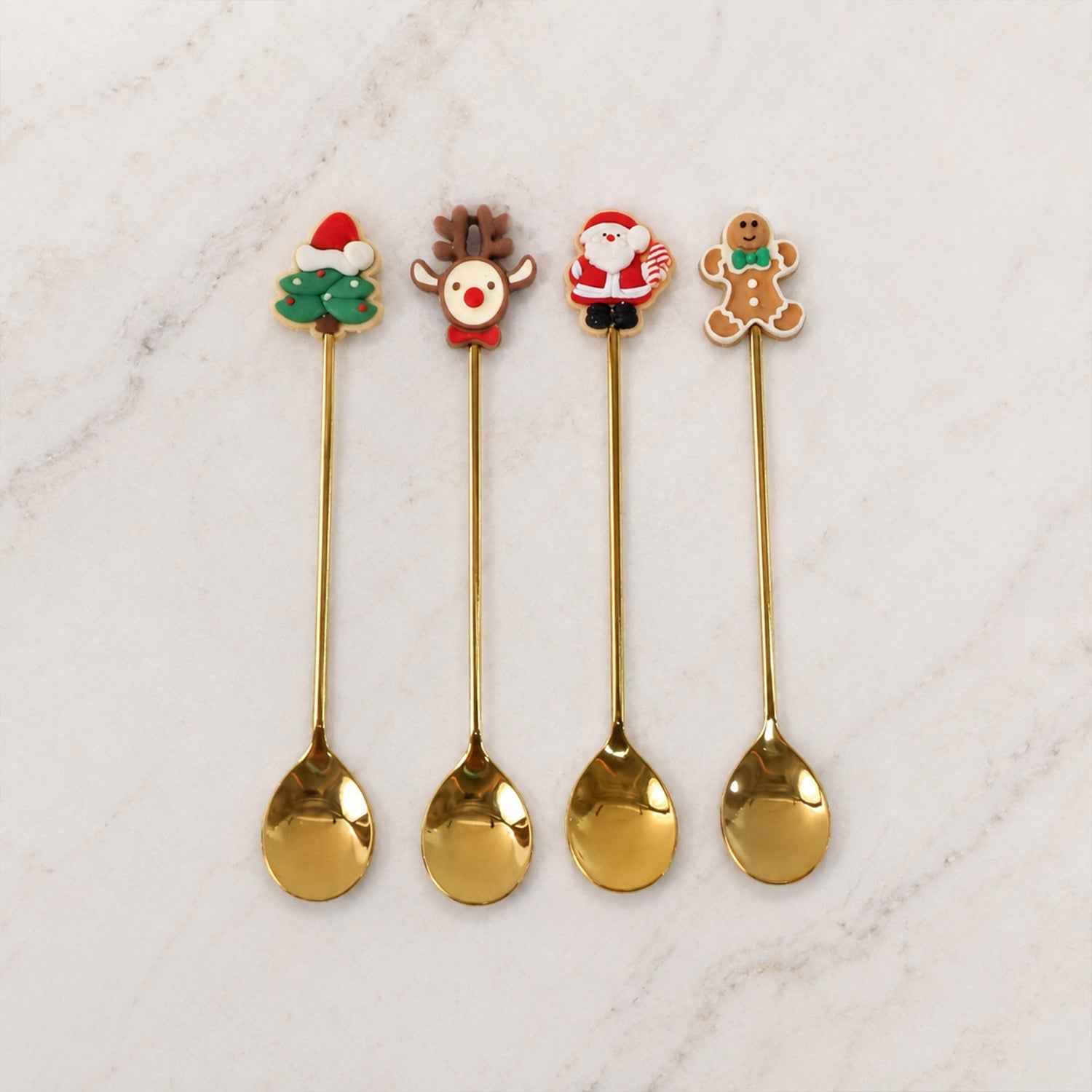Mix Golden Cartoon Spoon Set Ð Stylish & Durable Tableware