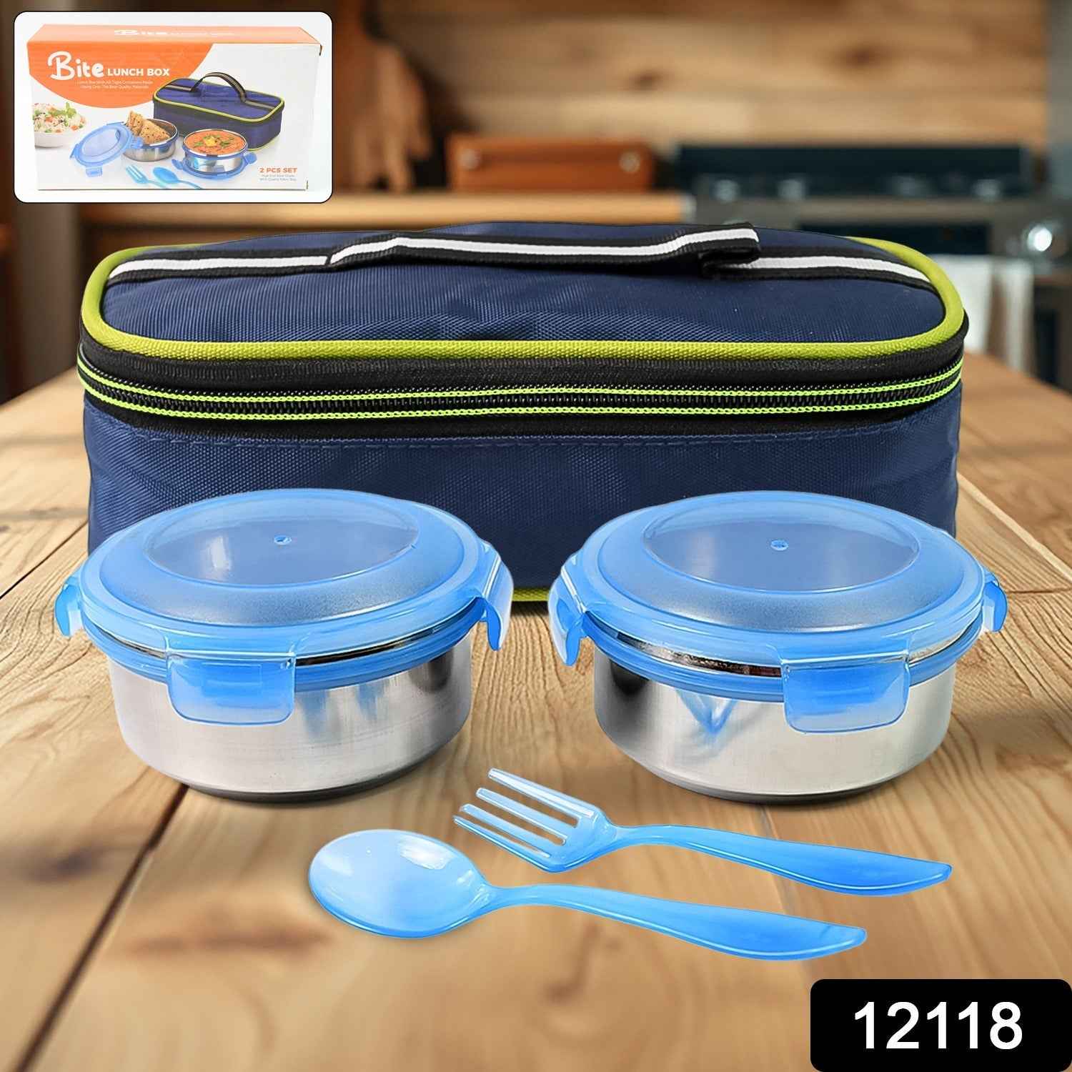 Stainless Steel Tiffin Box – Insulated, Leak-Proof 2PC Set | Konvex
