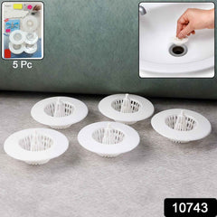 Sink Drain Hair Catcher – 5 Pcs Multipurpose Strainer Filters