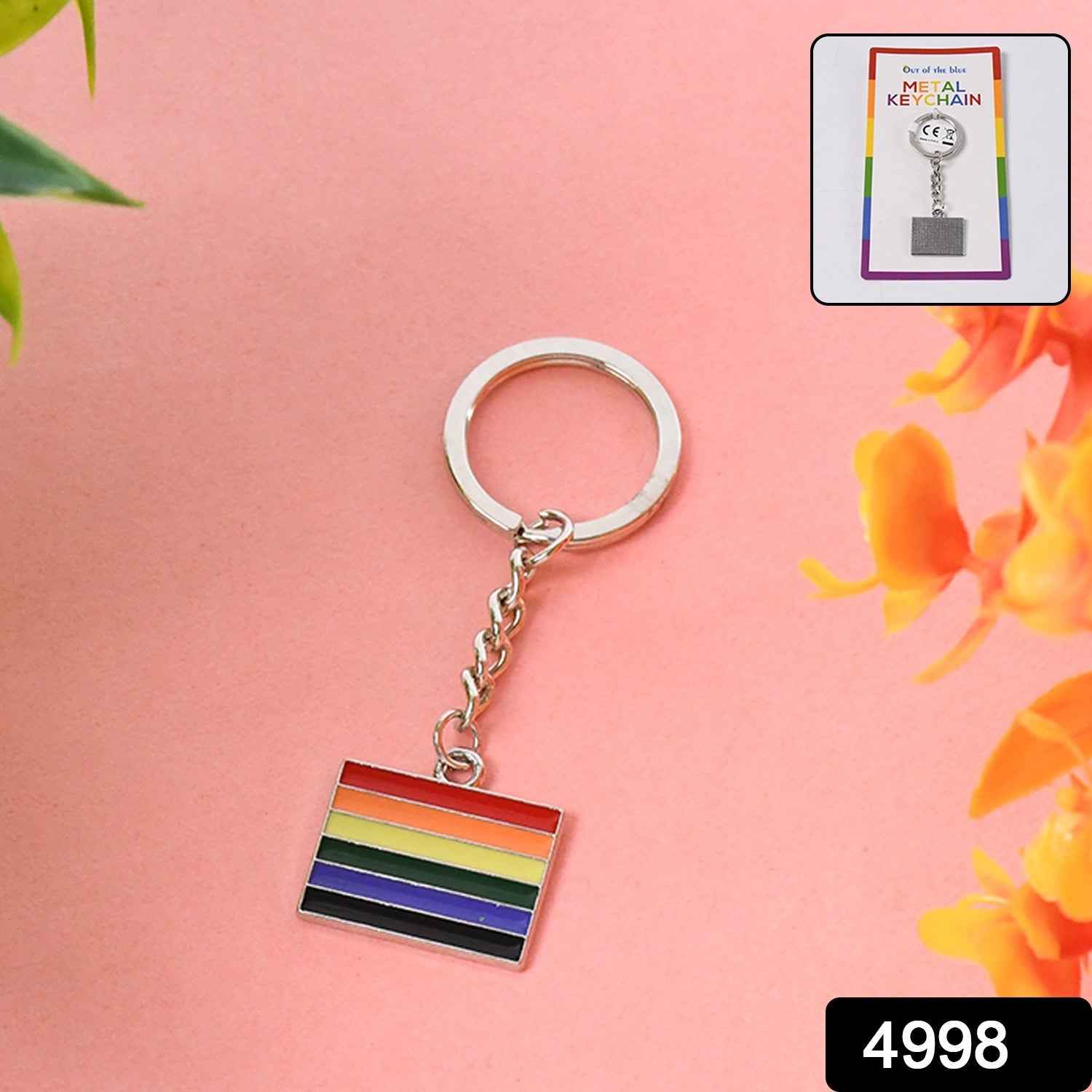 Rainbow Metal Keyring – Stylish & Durable Accessory