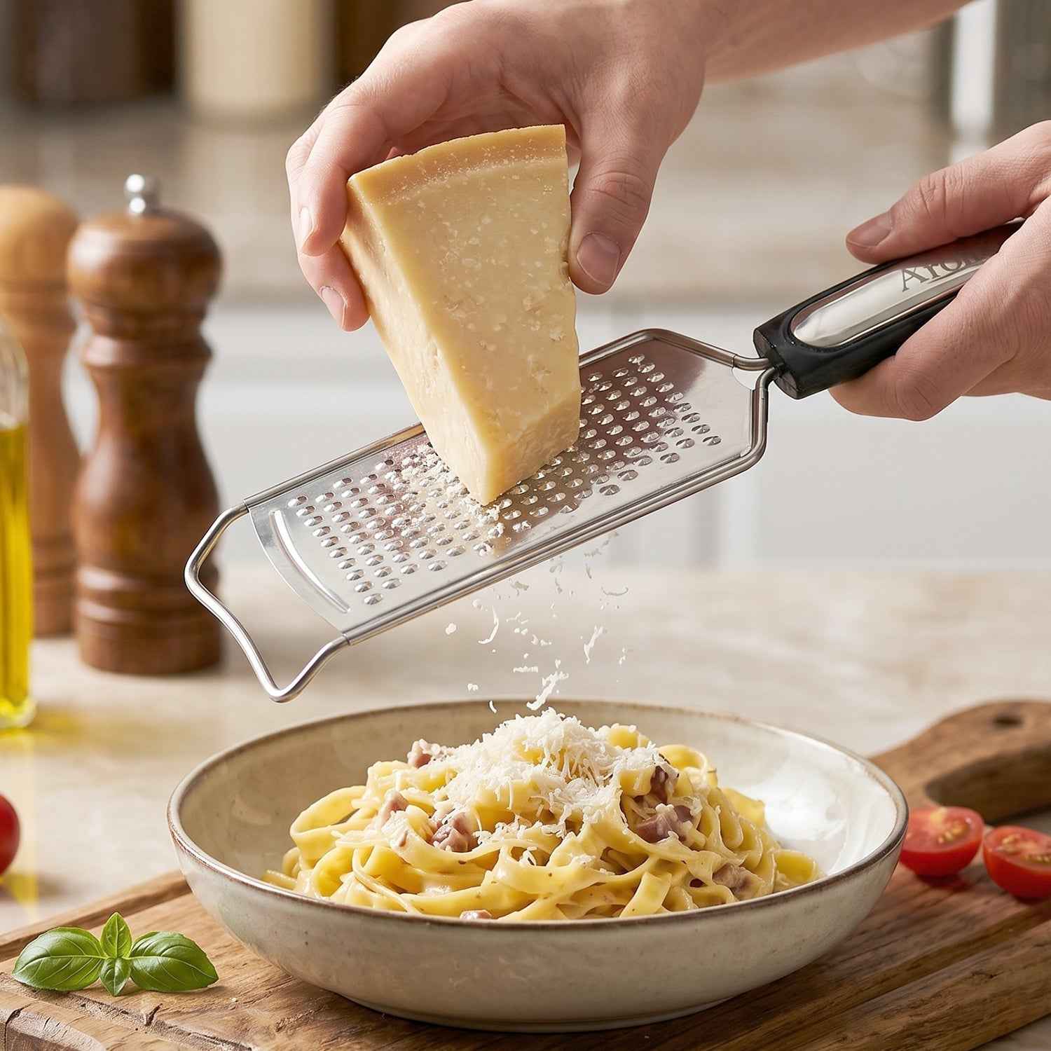 Stainless Steel Cheese Grater Ð Compact & Easy to Store for Kitchen Use