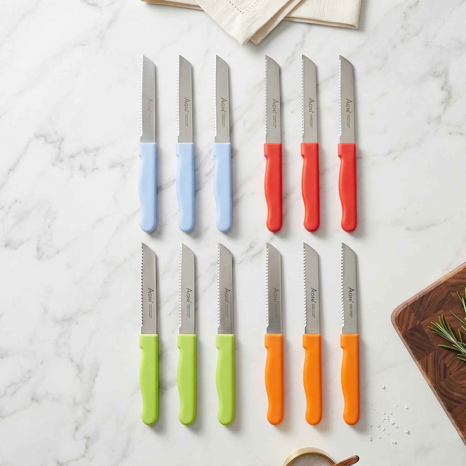 Kitchen Knife Set Ð Sharp, Durable & Colour-Coded for Daily Use