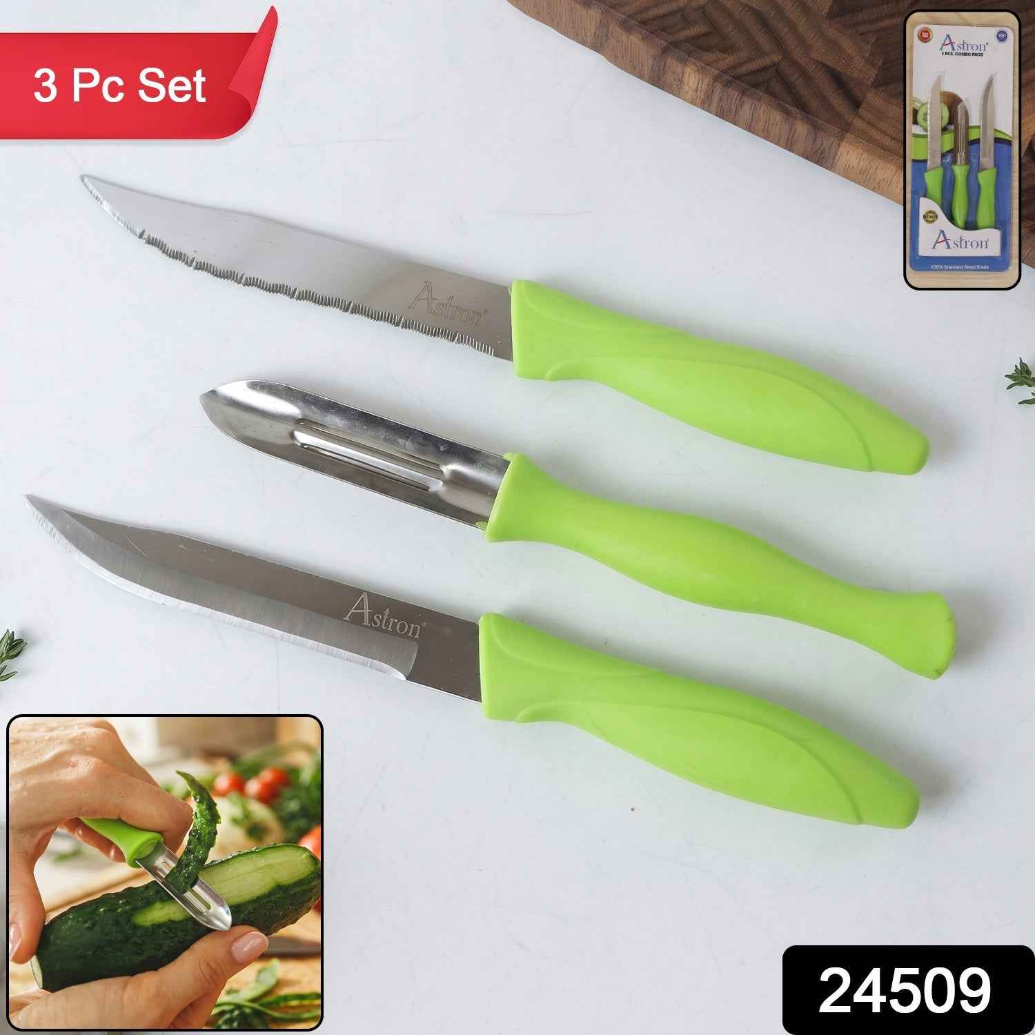 Kitchen Knife & Peeler Set Ð Sharp, Durable & Easy to Use
