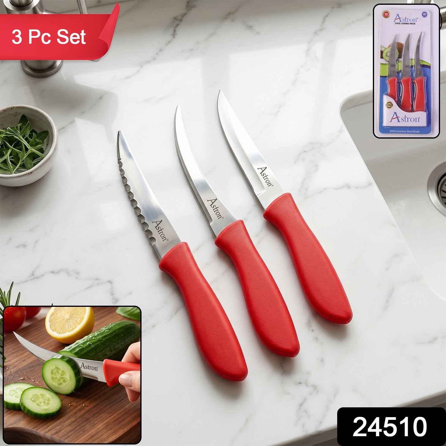 Kitchen Knife Set Ð Sharp & Durable for Daily Cooking