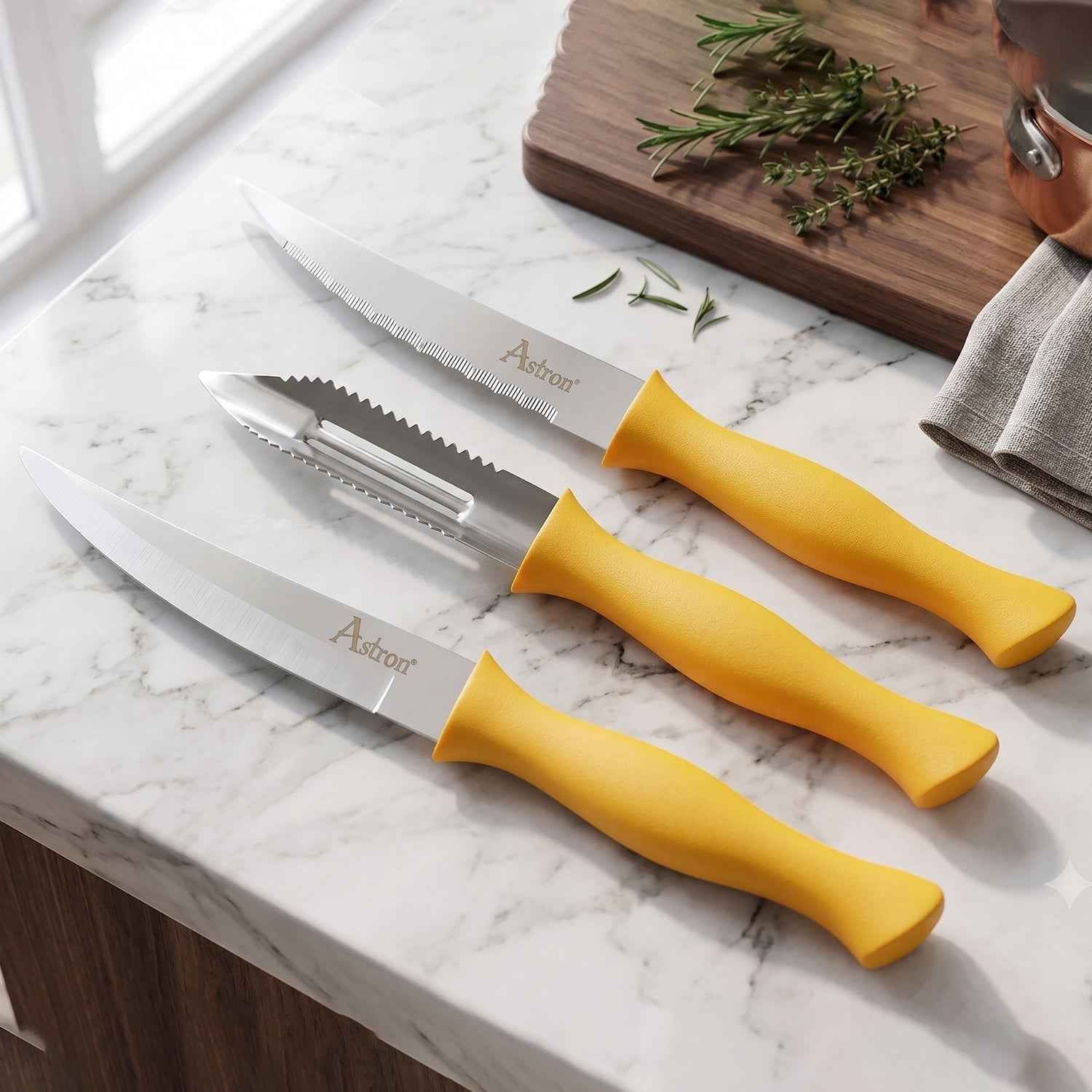 Kitchen Knife and Peeler Set Ð Durable Stainless Steel Tools for Daily Use