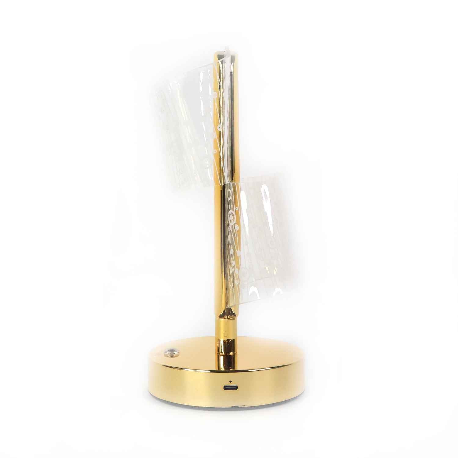 Crystal LED Double Shade Table Lamp – Elegant Home Lighting