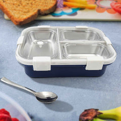 Insulated Lunch Box – 3-Compartment Stainless Steel | Lunchie Bunchie