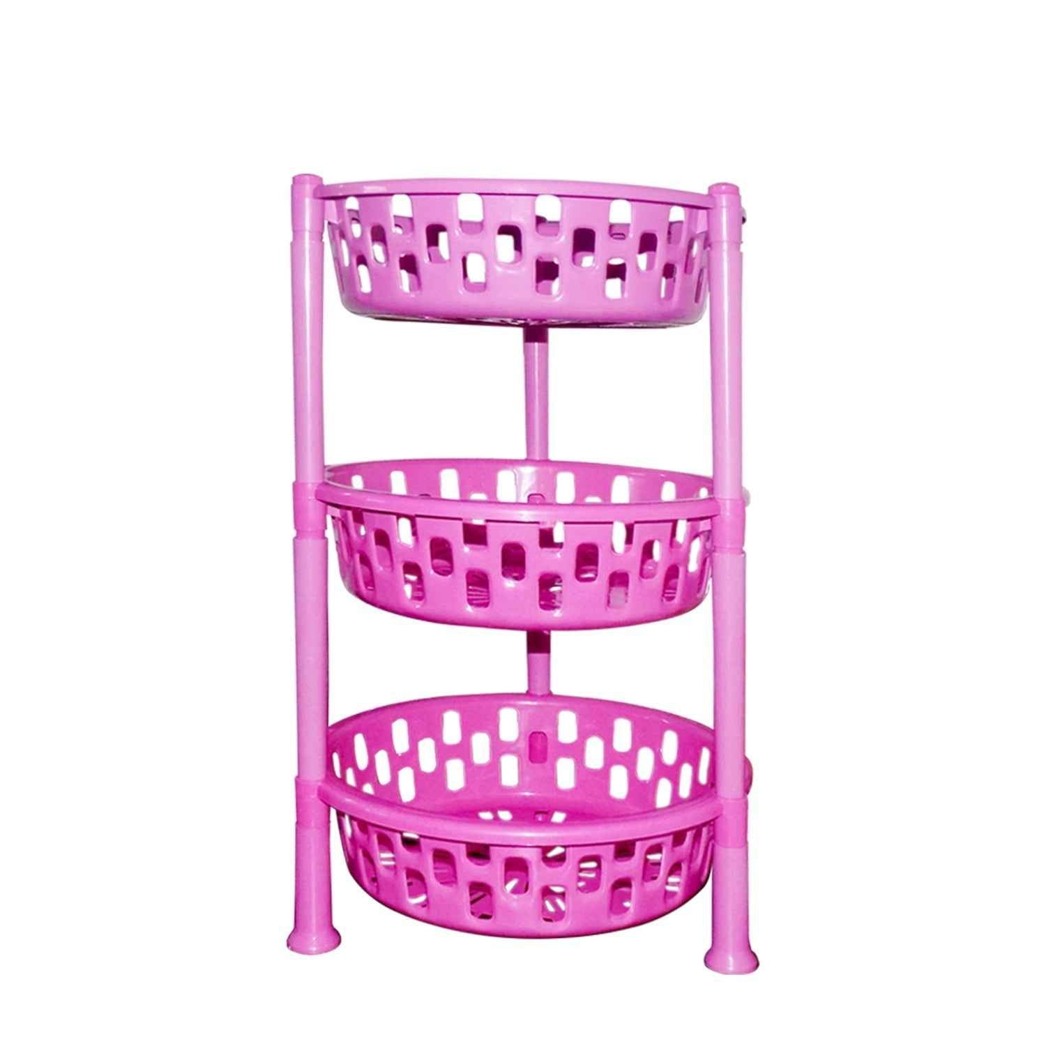 Plastic Storage Rack – 3-Tier Multipurpose Organiser | Organivo