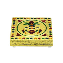 Wooden Bajot – Handcrafted Pooja Chowki & Stool | Styleva