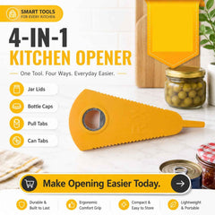 Stainless Steel Multipurpose Bottle & Can Opener Ð Easy-Grip Design