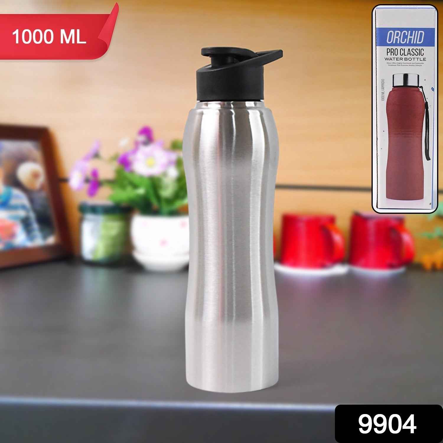 Aqua Vault stainless steel insulated water bottle with sleek design