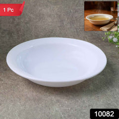 Deep Round Curry Bowl – Durable White Serving Bowl |