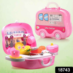 Kids Kitchen Play Set – 23-Piece Portable Pretend Play | Aditi