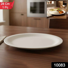 Round Dinner Plate 28cm – Durable & Heat-Resistant Serving Plate