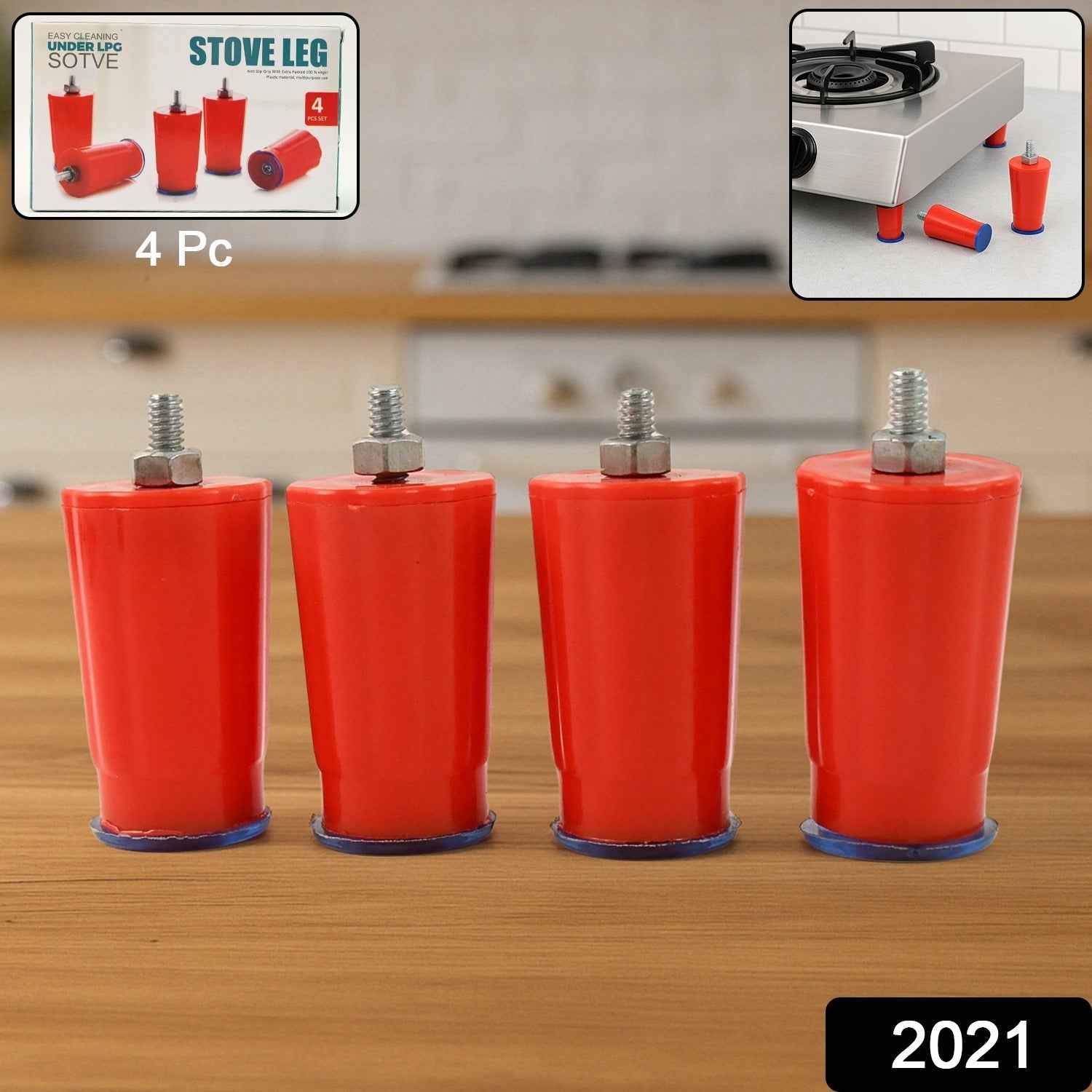 Gas Stove Legs – Heavy-Duty Universal Anti-Skid Support (4 Pc)