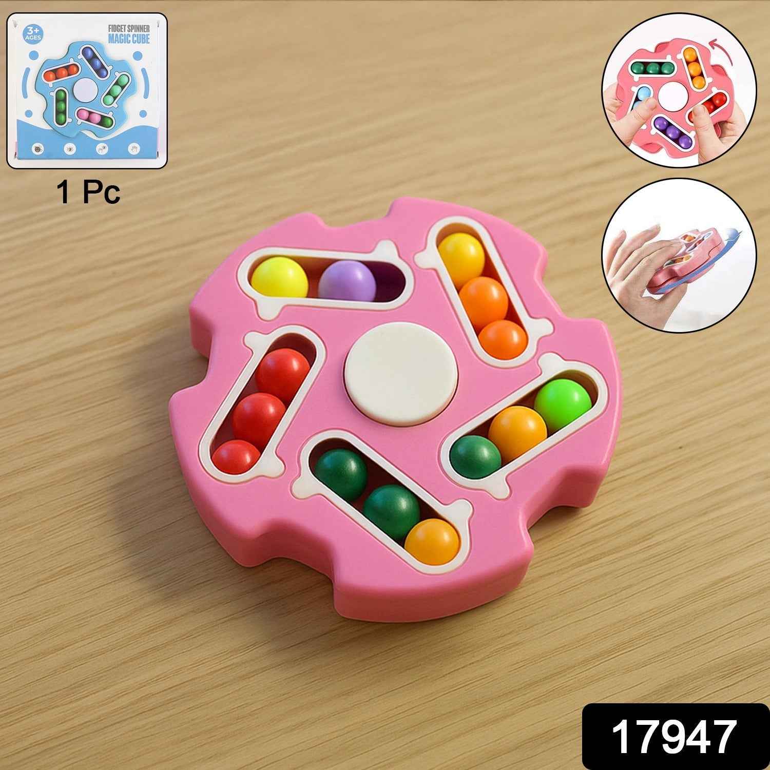 Fidget Magic Cube Spinner Toy – Stress Relief & Focus Enhancer