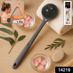 Silicone Back Scrubber Brush – Long Handle for Gentle Exfoliation