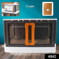 Plastic Folding Wardrobe Organizer – Space-Saving Storage with Wheels