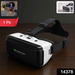 3D VR Virtual Reality Headset – Adjustable Lenses & Comfort Fit