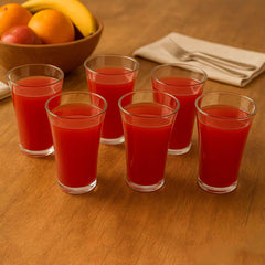 Transparent Plastic Drinking Glasses – Durable Set of 6 | Serve Stellar