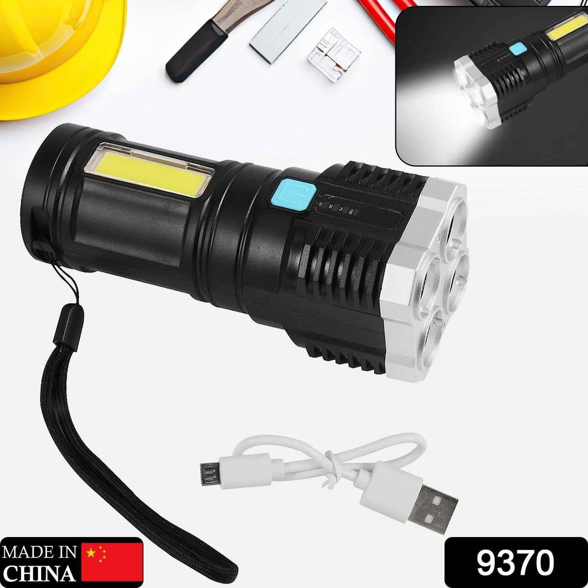 Rechargeable Torch Light – 800 Lumens, 4-LED | Indo Glow