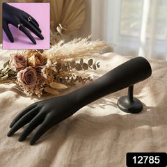 Black Hand Jewelry Display Stand – Elegant Matte Finish Organizer