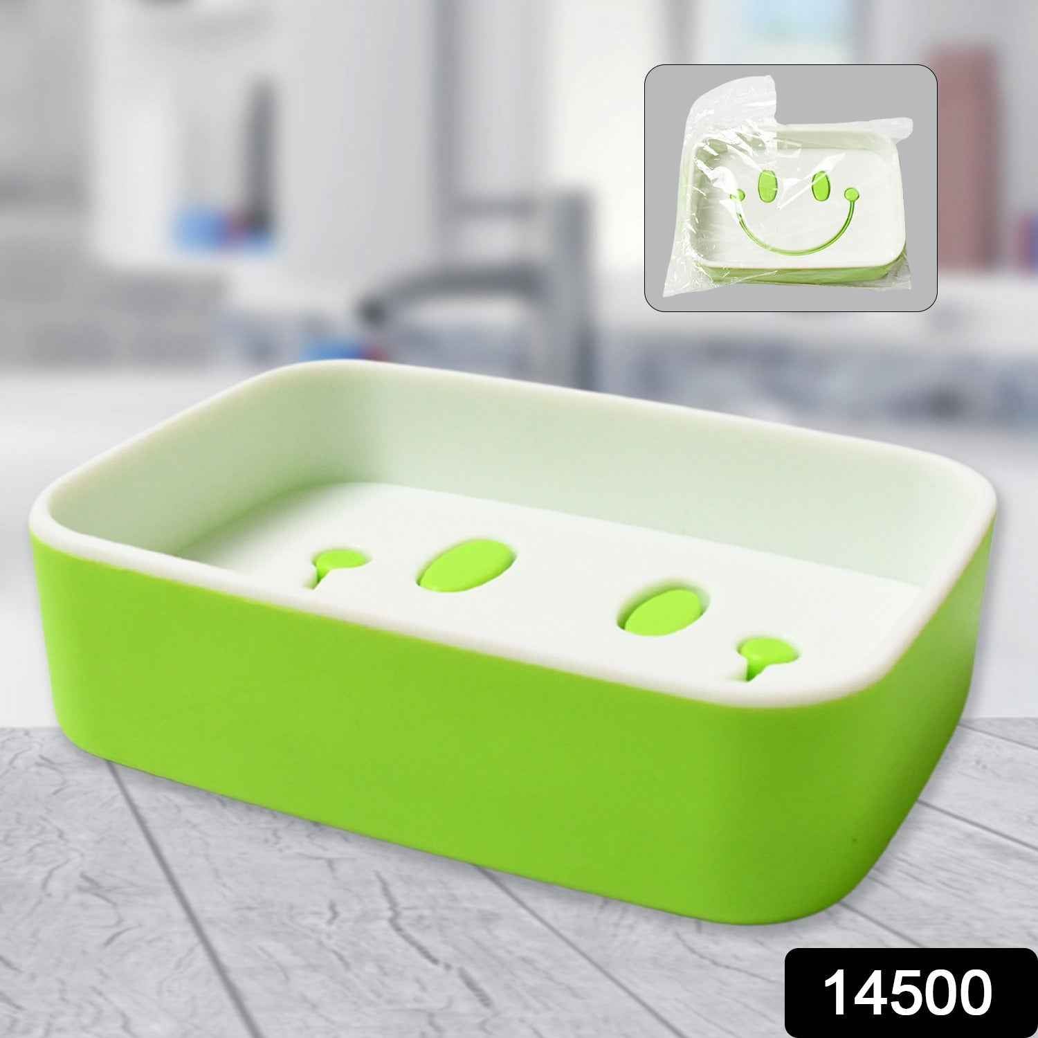 Portable Travel Soap Dish Box – Cute Smiley Face & Draining Design