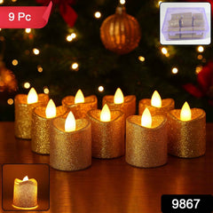 LED Tealight Candles – Premium Flameless Decorative Lights (9 Pc Set)