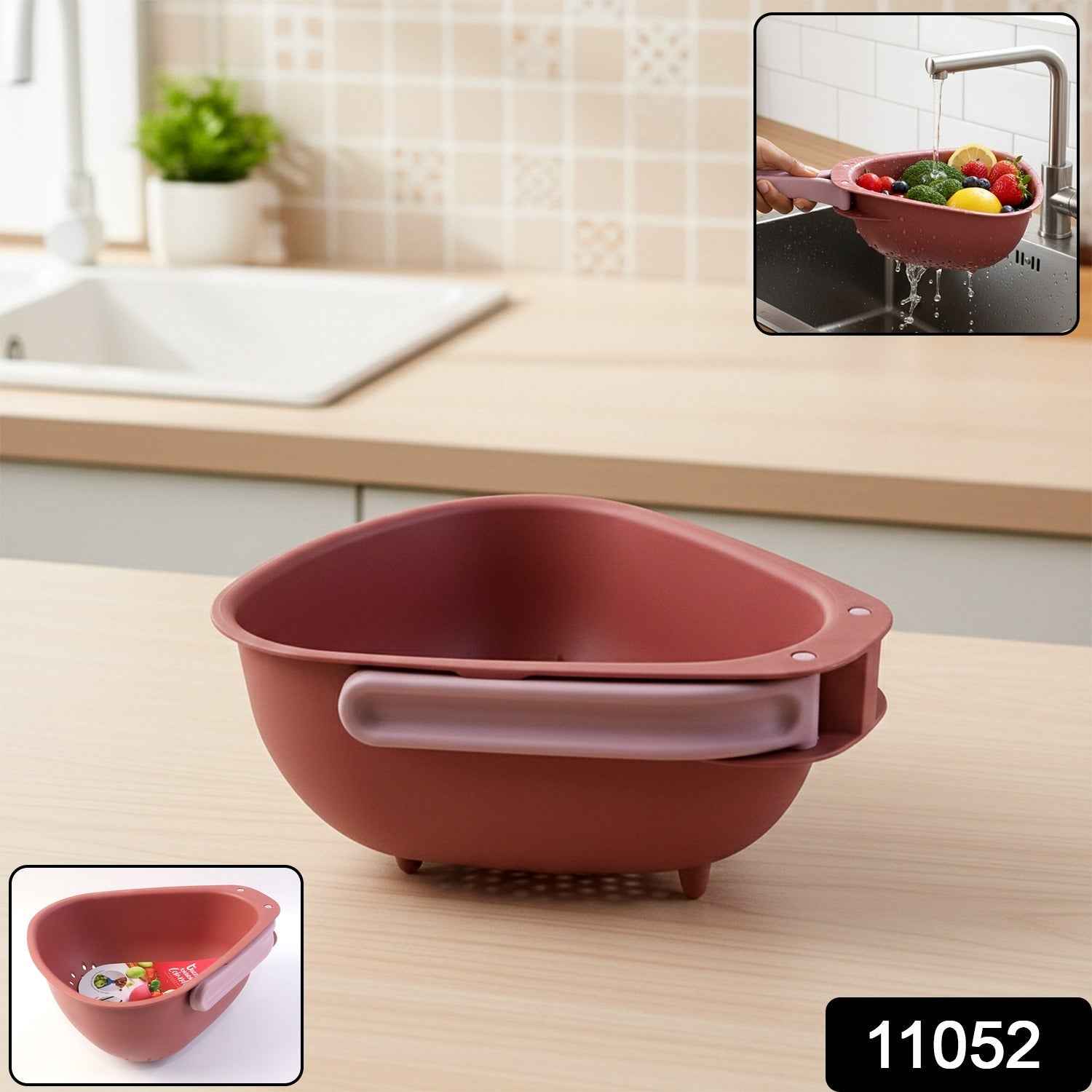 Foldable Kitchen Colander – Space Saving with Drain Base