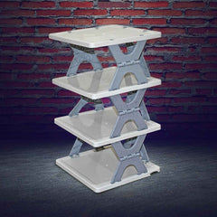 Foldable Shoe Rack – 4-Layer Space-Saving Storage | Organivo