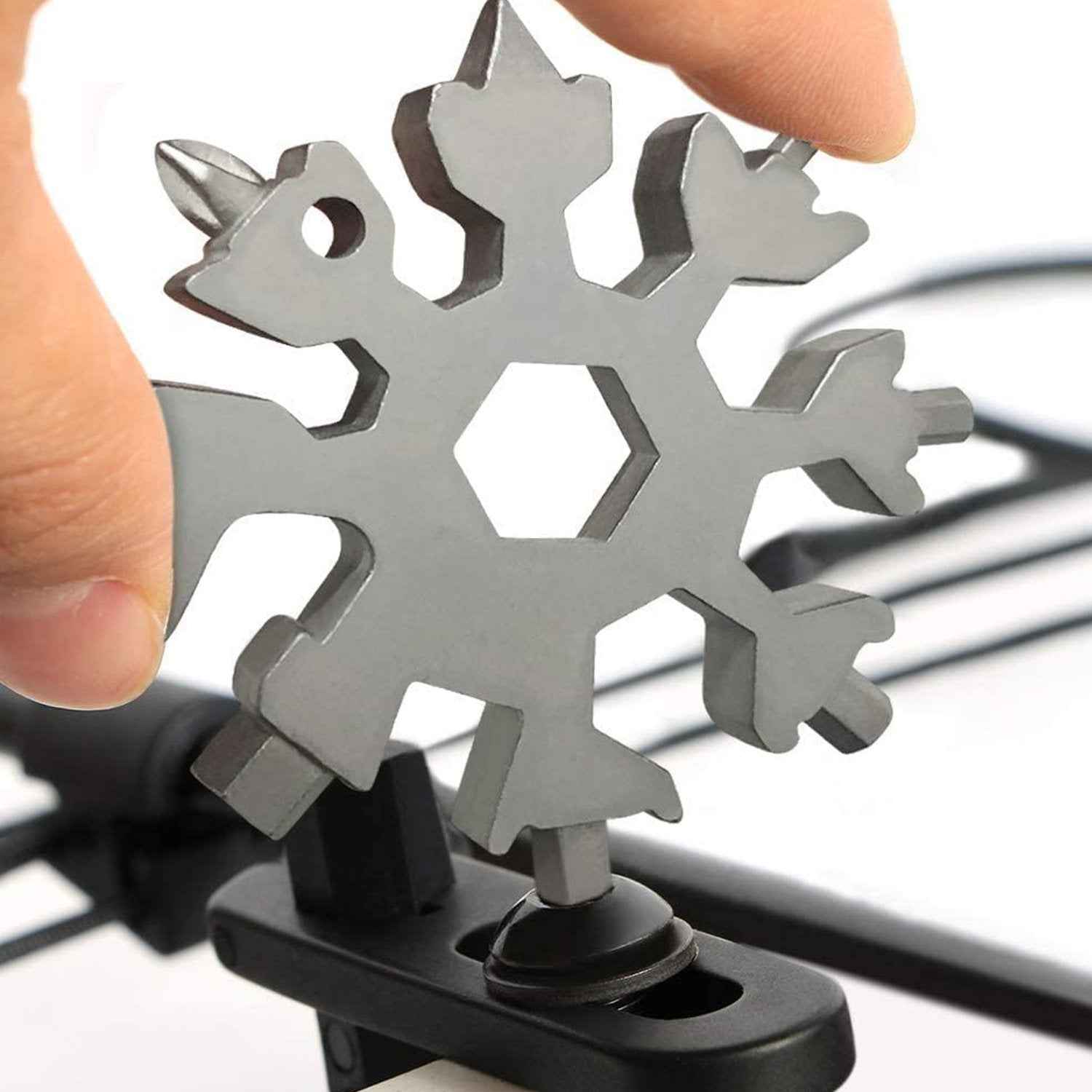 Snowflake Multi-Tool – 18-in-1 Stainless Steel Portable | BoltForce