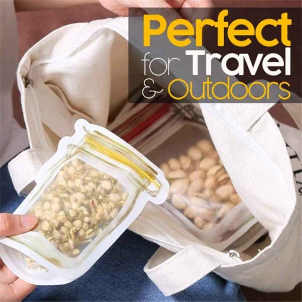 Jar-Shaped Stand-Up Pouch (3-Pack) – Airtight Storage | Tidy Table