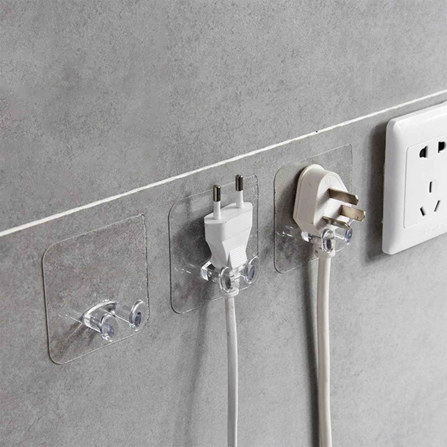 Wall Storage Hooks – No-Drill, Reusable Adhesive | Organivo