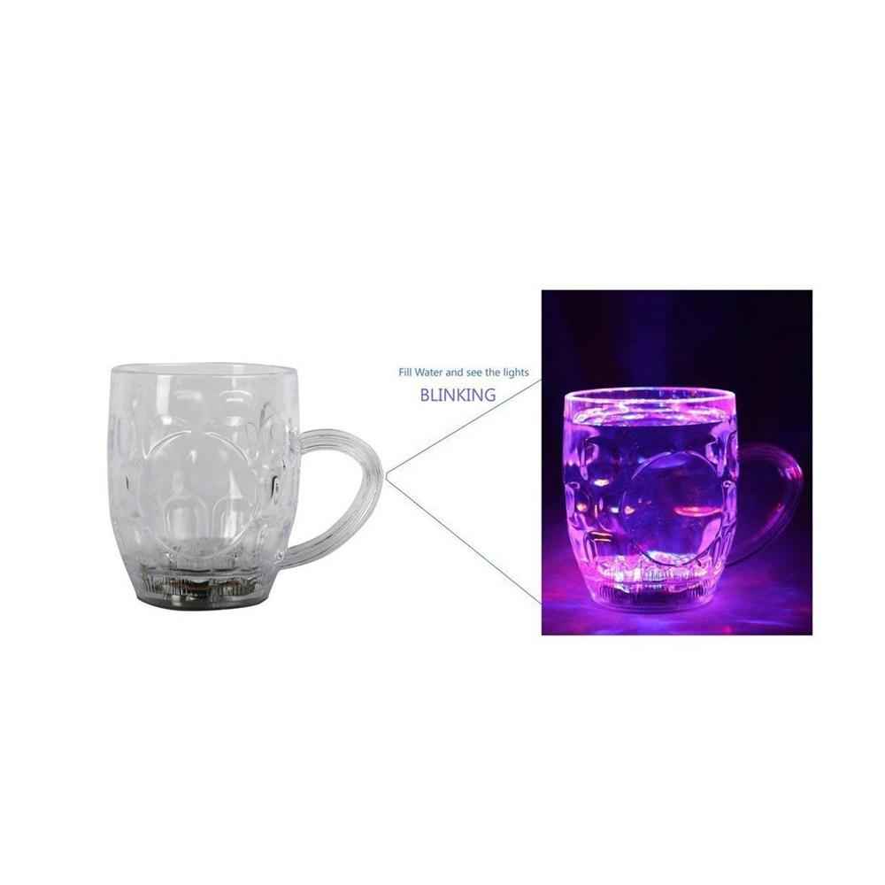 LED Glass Cup – Rainbow Colour Changing Mug | Indo Glow