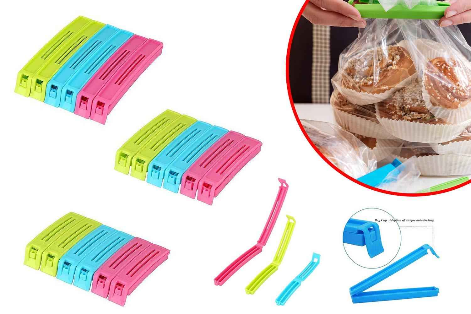 Snack Bag Clips – 18 Pc Multicolour Set | Tidy Table