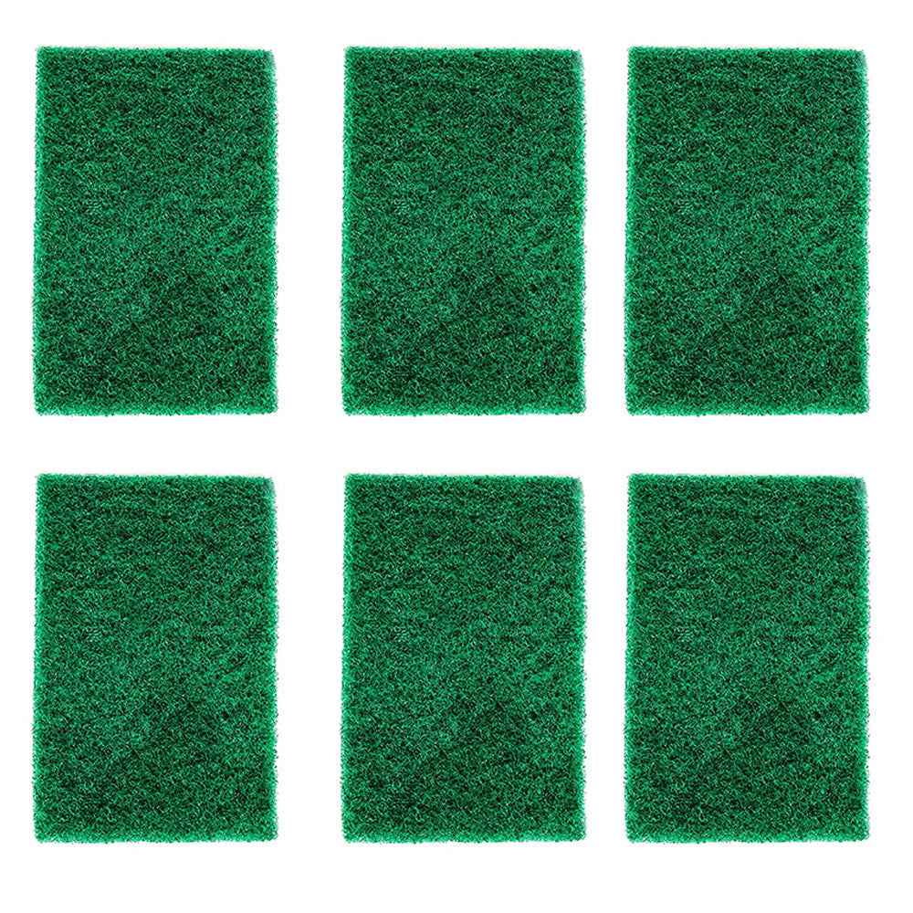 Scrub Sponge Pads – Aqua Green, Pack of 6 for Home | Velvet Wipe