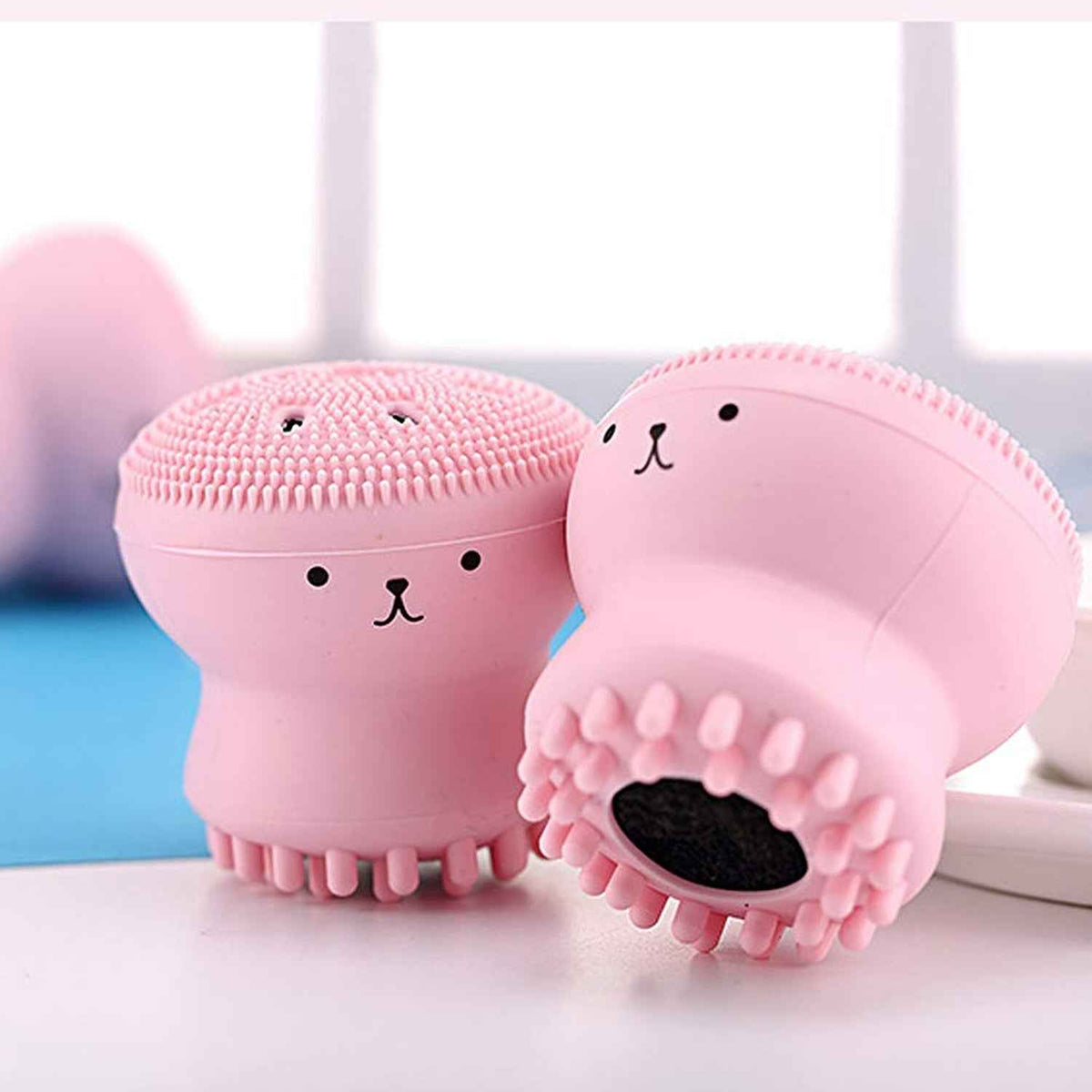 Silicone Facial Cleansing Brush – Octopus Shape & Gentle Massage | Velvet Wellness