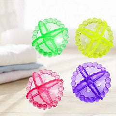 Detergent-Free Laundry Balls – 4 Pcs for Eco-Friendly Wash | Velvet Wipe