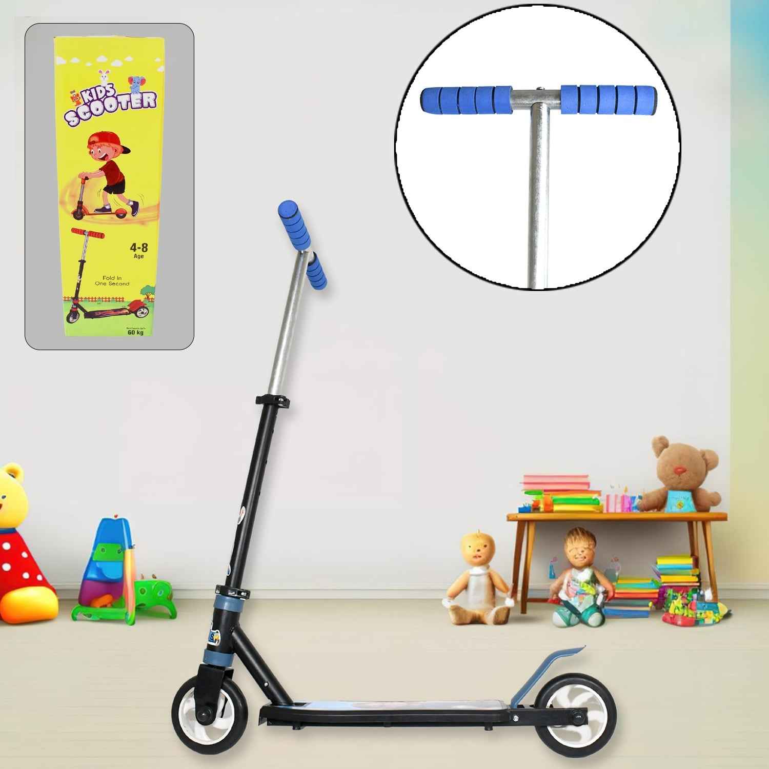 Kids Foldable Scooter – Adjustable Height & LED Wheels | Play & Move