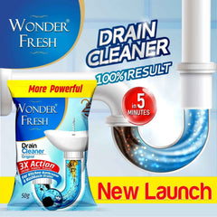 Drain Cleaner Powder – Powerful Clog Remover 50g | Wonder Fresh